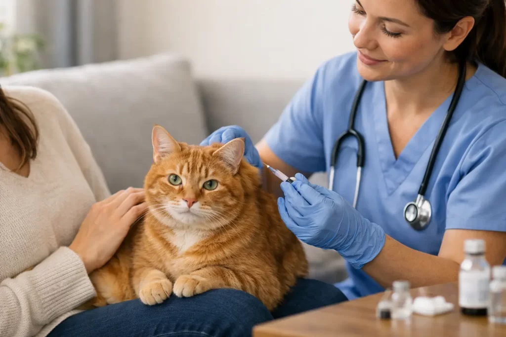 Cat Vaccination at Home for a Calmer Visit