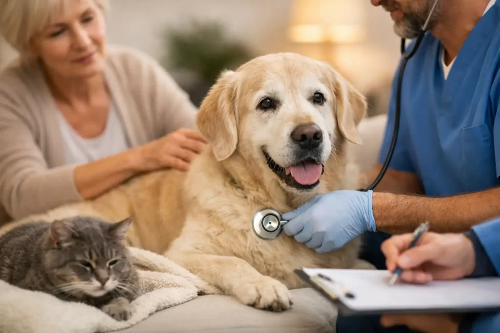 When to Choose a Vet for Elderly Pets at Home