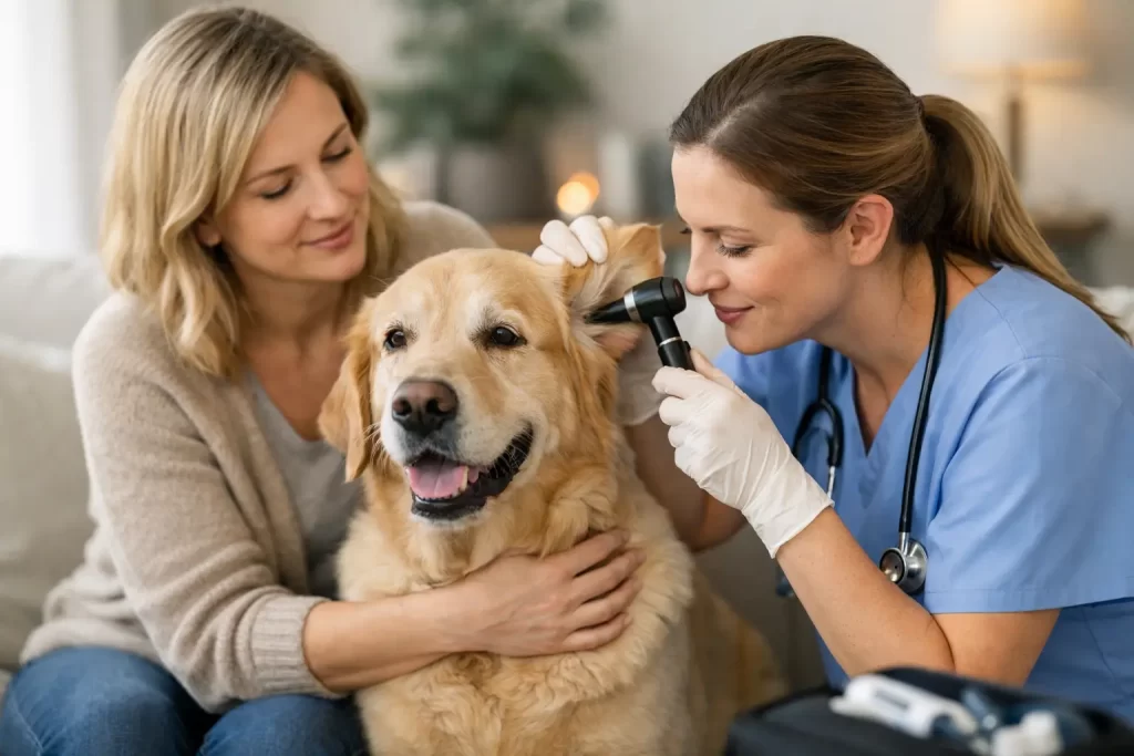 Dog Ear Infection Home Visit for Calm Care