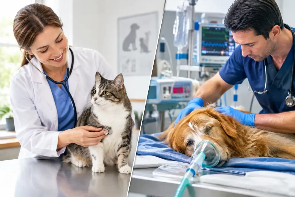 Routine Vet Versus Emergency Care Explained